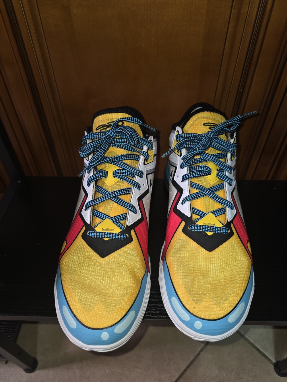 Nike LeBron 18 Low 'Stewie' White Yellow Blue Sz.11